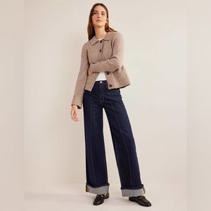 NWT Boden wide leg turn up jeans
